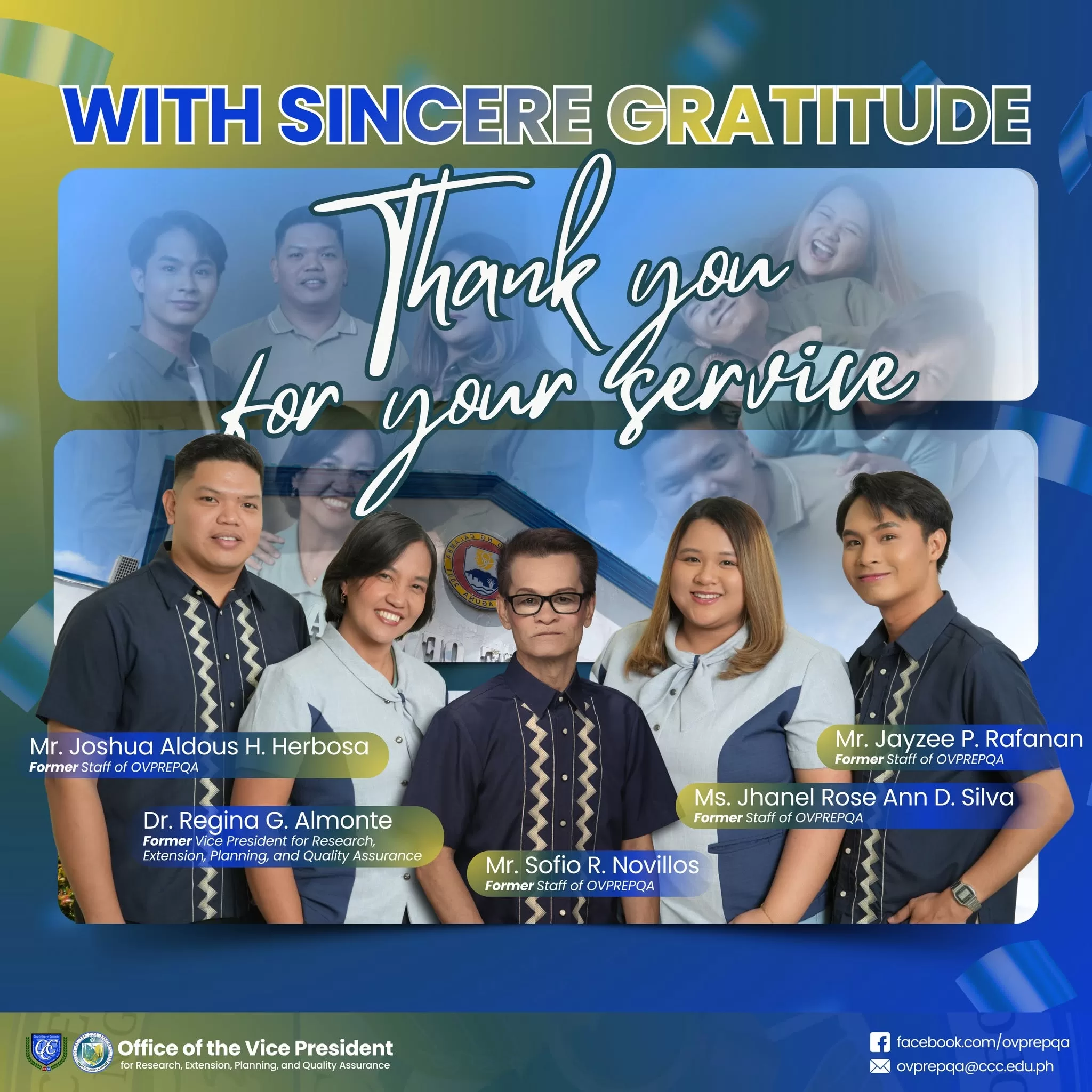 With sincere gratitude, thank you for your service